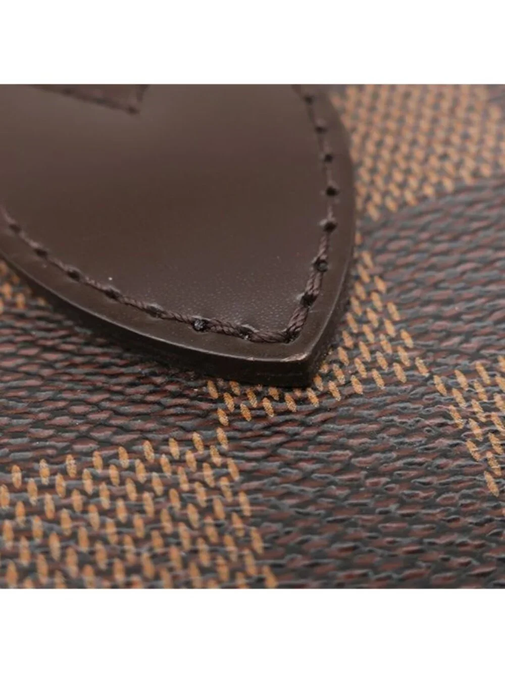 Louis Vuitton Tote Neverfull PM Damier Canvas Ebene Gold Brown